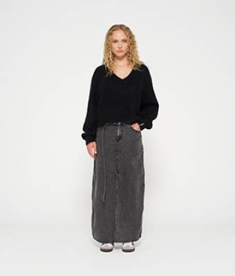 Skirt jog denim black 10 DAYS