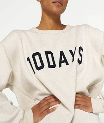 Statement sweater soft white melee 10 Days