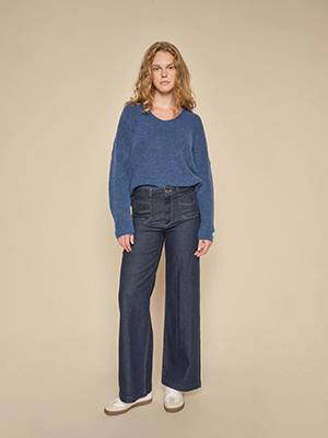 Colette clean axelia jeans long dark blue Mos Mosh