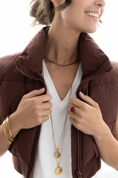 Lange ketting met munt Ellen Beekmans