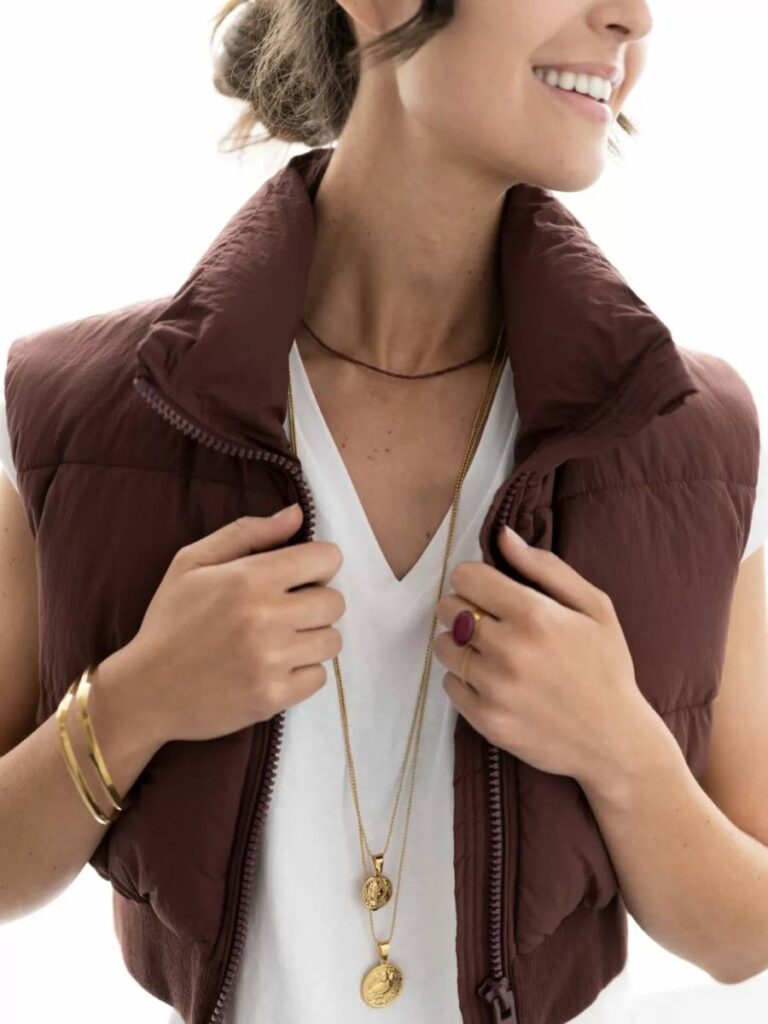 Lange ketting met munt Ellen Beekmans