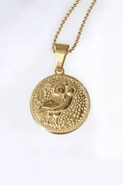 Lange ketting met munt Ellen Beekmans