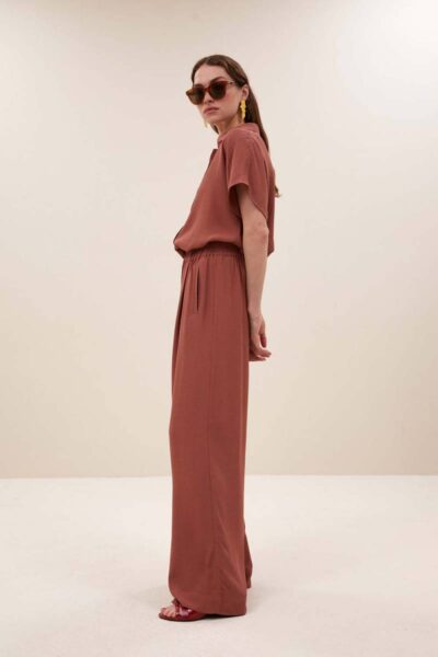 Benji viscose pants rustic sienna By-Bar Amsterdam