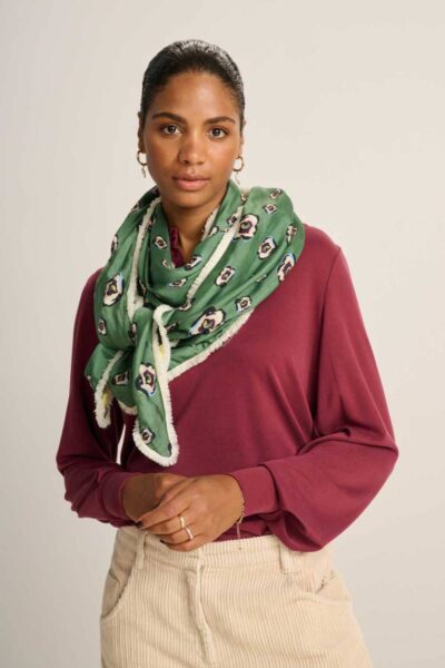 Shawl double flower glory multi Pom Amsterdam
