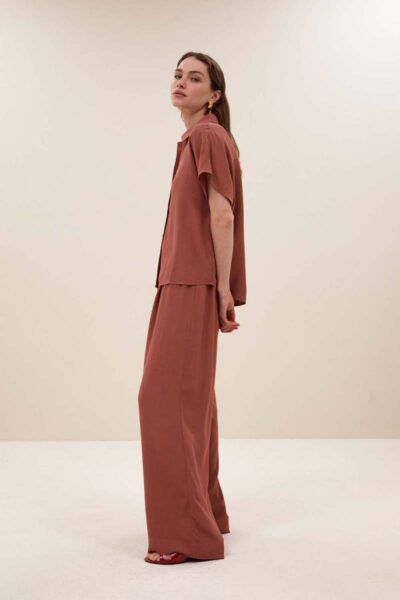 Barley viscose blouse sienna By-Bar Amsterdam