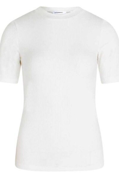 Taro rib tee white Co’Couture