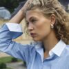 Tayla stripe shirt hydrangea Mos Mosh - Afbeelding 4