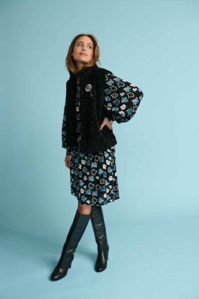 Dress ocean gems black Pom Amsterdam