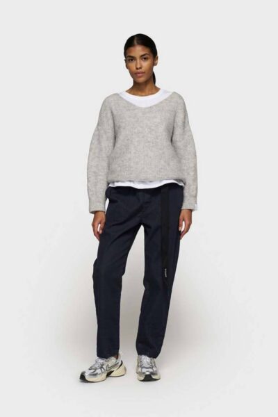 Belted pants dark navy 10 DAYS