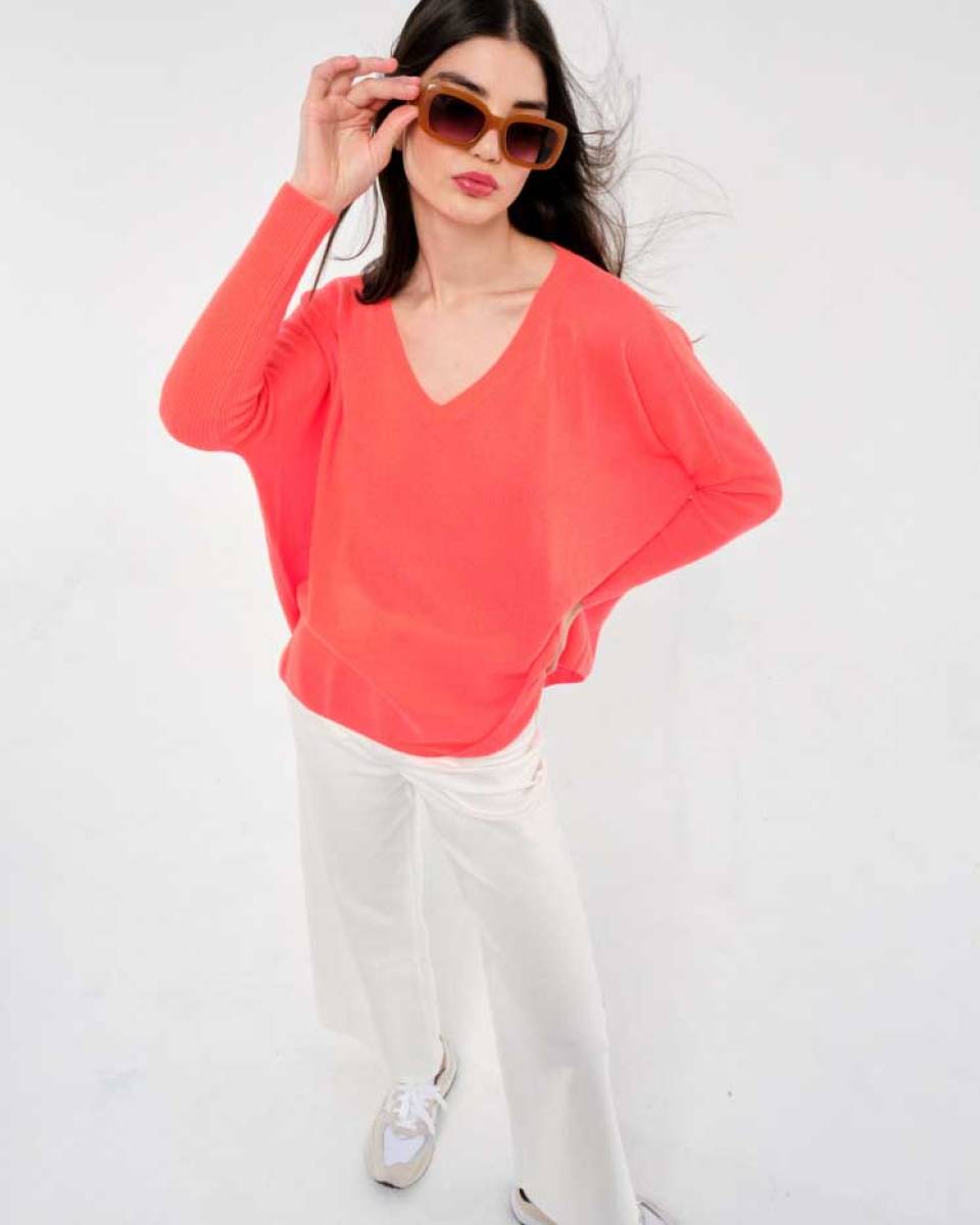Camille corail fluo Absolut Cashmere