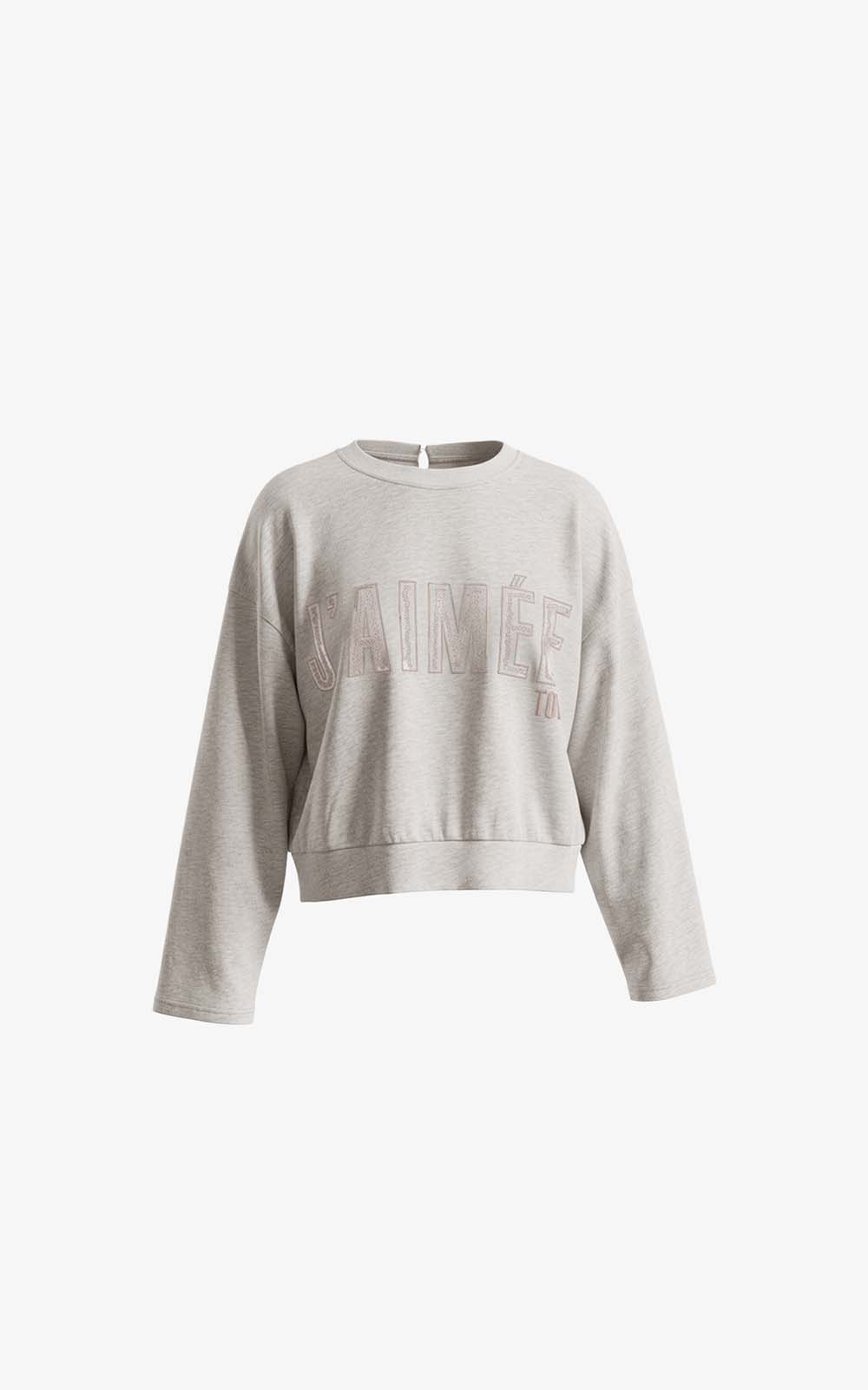 Elan sweater embroidery off white Aimee The Label - Afbeelding 2