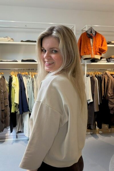 Elan sweater embroidery off white Aimee The Label