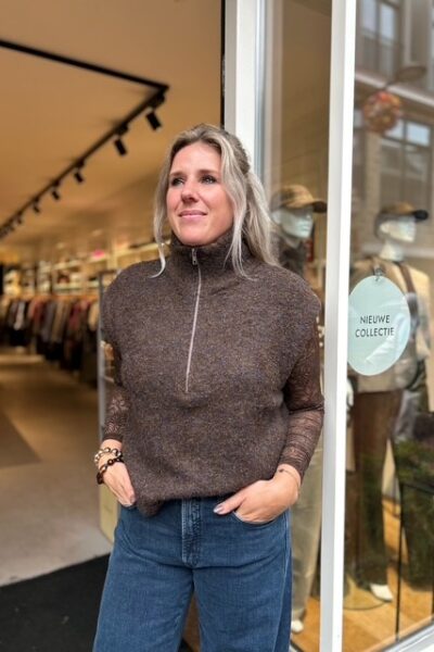 Tonny top brown Aimee The Label