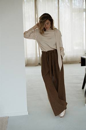 Anuska blouse champagne Aimee The Label
