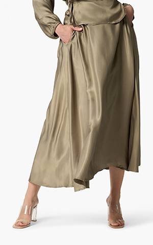 Laurent skirt taupe Aimee The Label