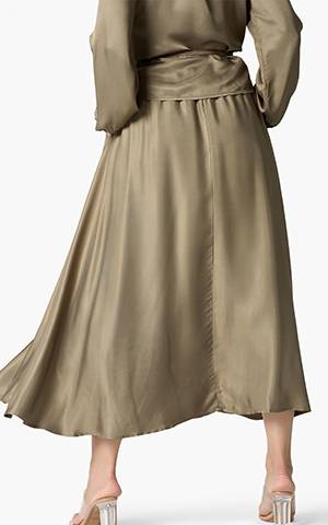 Laurent skirt taupe Aimee The Label