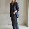 Karin gilet grey.blue Aimee The Label - Afbeelding 3