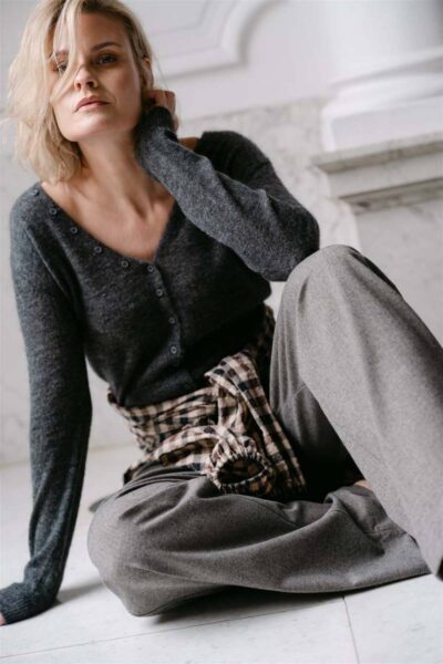 Haarlem cardigan antracite Aimee The Label