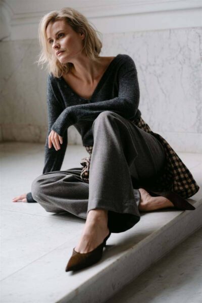 Haarlem cardigan antracite Aimee The Label