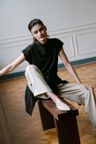 Mandy top brown Aimee The Label