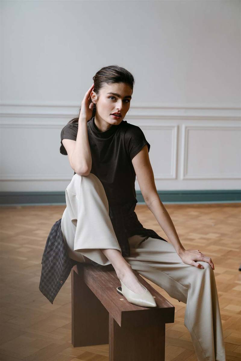 Mandy top brown Aimee The Label - Afbeelding 2