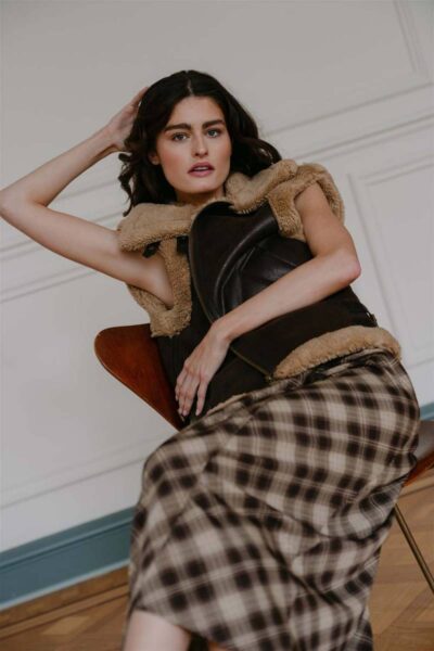 Germany waistcoat brown Aimee The Label