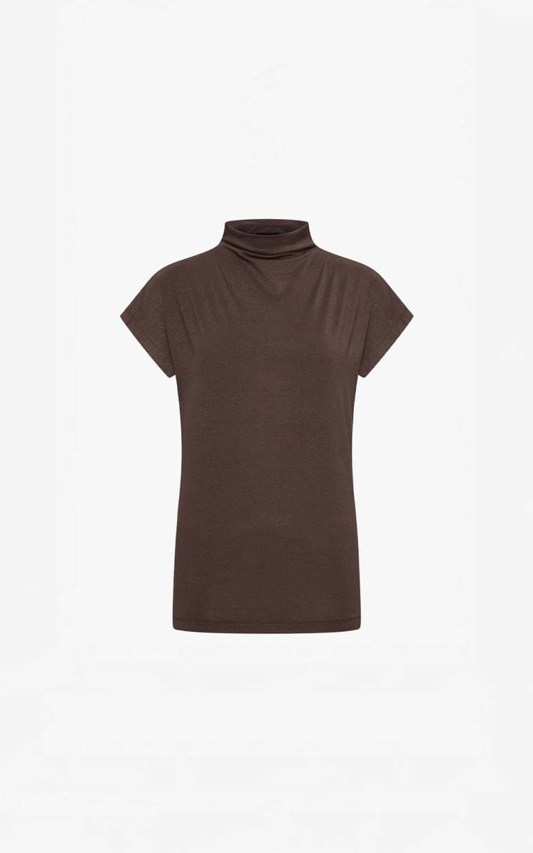 Mandy top brown Aimee The Label - Afbeelding 3