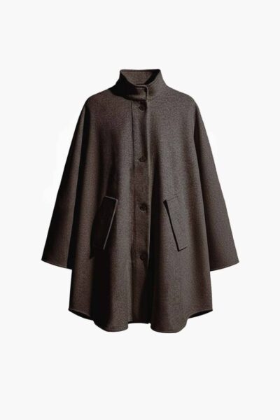 Tokyo poncho brown melange Aimee The Label