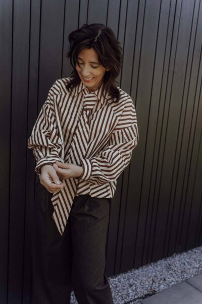 Oslo brown stripe Aimee The Label