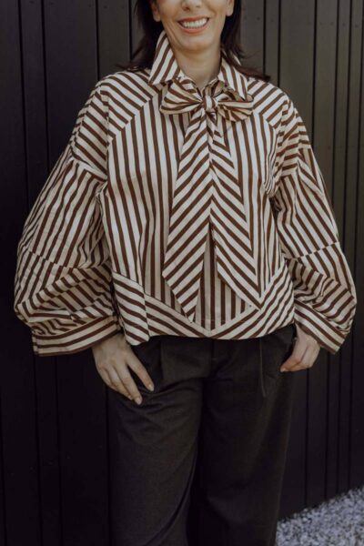 Oslo brown stripe Aimee The Label