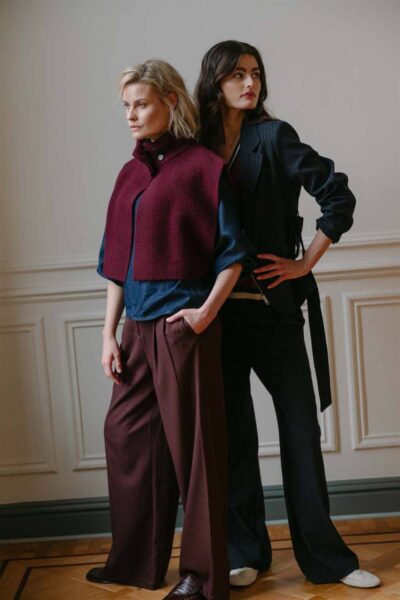 Lux trouser burgundy Aimee The Label