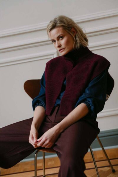 Lux trouser burgundy Aimee The Label