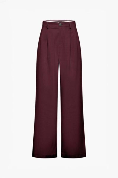Lux trouser burgundy Aimee The Label