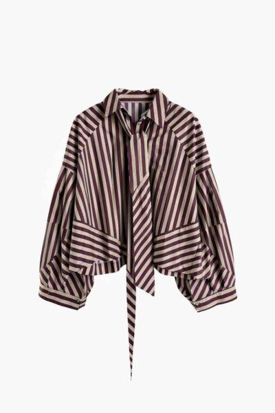 Oslo burgundy stripe Aimee The Label
