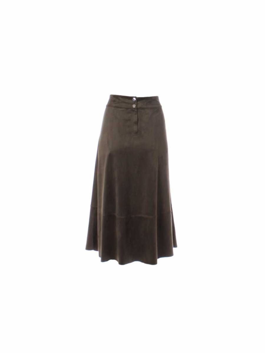 Xanne skirt suedine sand Aimee the Label - Afbeelding 3