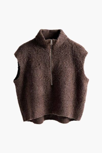 Loira waistcoat brown/marine Aimee The Label