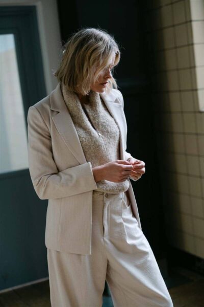 Rio ribcord blazer off white Aimee The Label