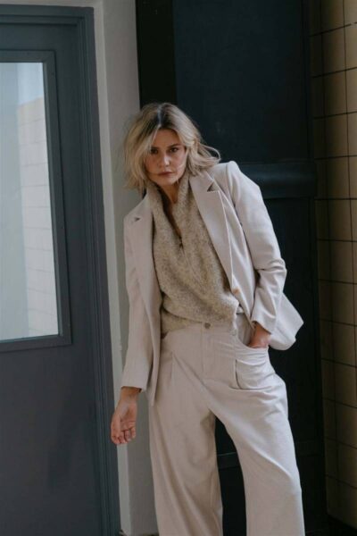 Rio ribcord blazer off white Aimee The Label