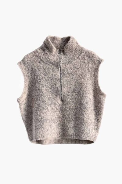 Loira waistcoat sand melange Aimee The Label