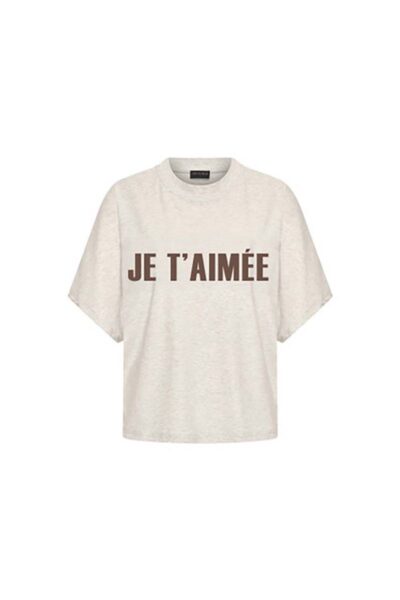 Selara t-shirt print sand melee Aimee The Label