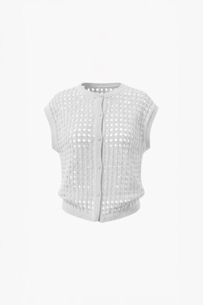 Noa knitted top white Aimee The Label