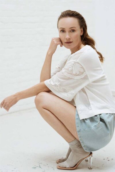 Kiyomi blouse white Aimee The Label