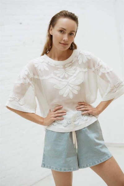 Kiyomi blouse white Aimee The Label