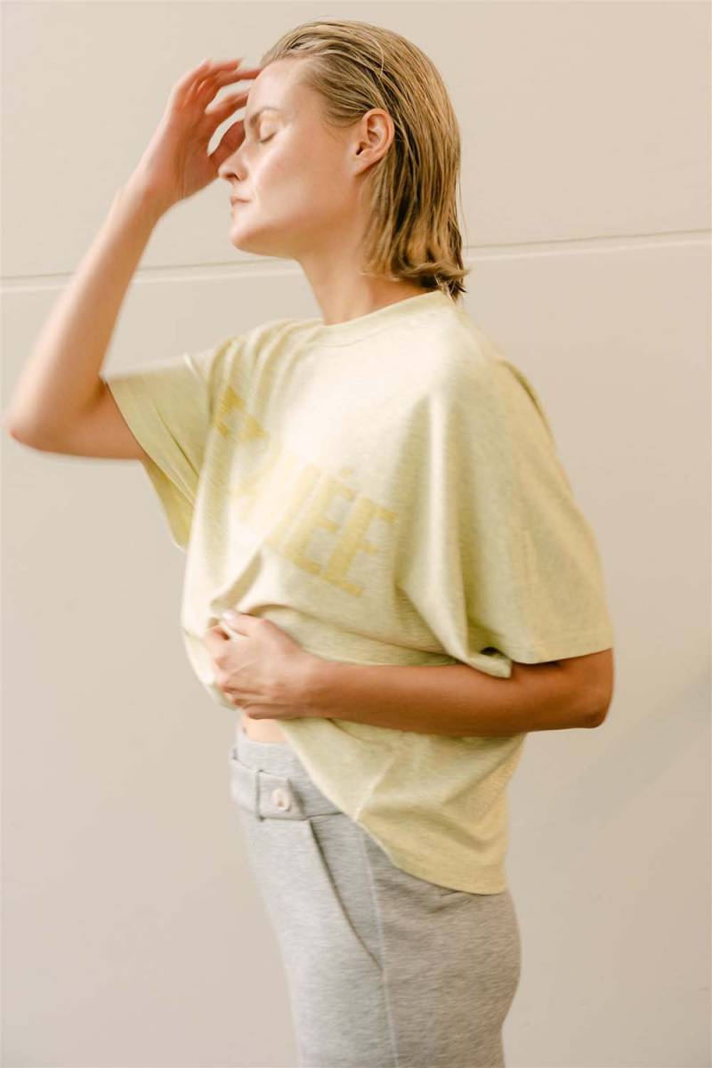 Benjamin print shirt yellow Aimee The Label - Afbeelding 2