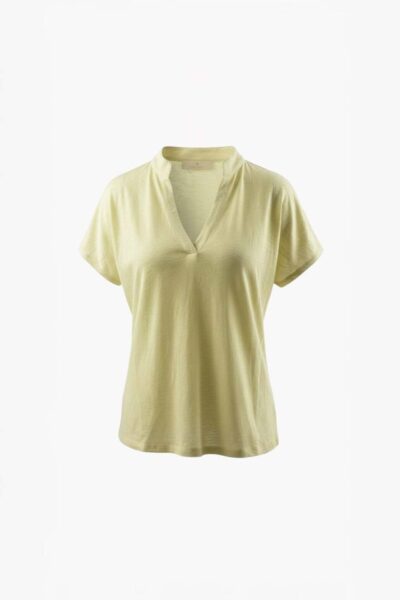 Estrella linen shirt yellow Aimee The Label