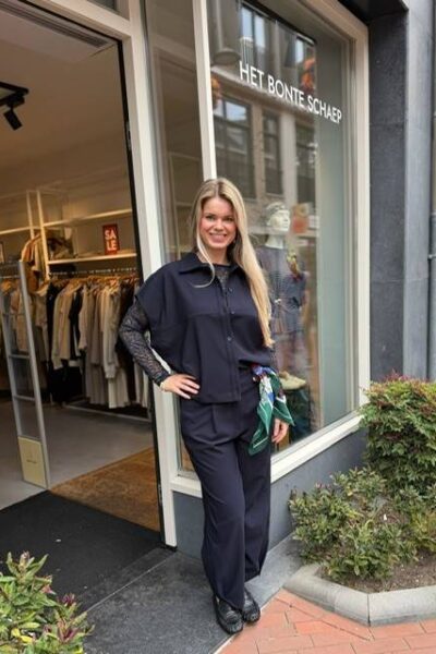 Colombia trouser marine Aimee The Label