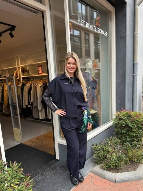 Colombia trouser marine Aimee The Label
