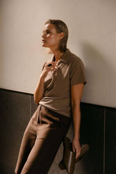Delphine polo kaki Aimee The Label
