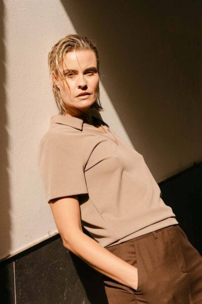 Delphine polo kaki Aimee The Label