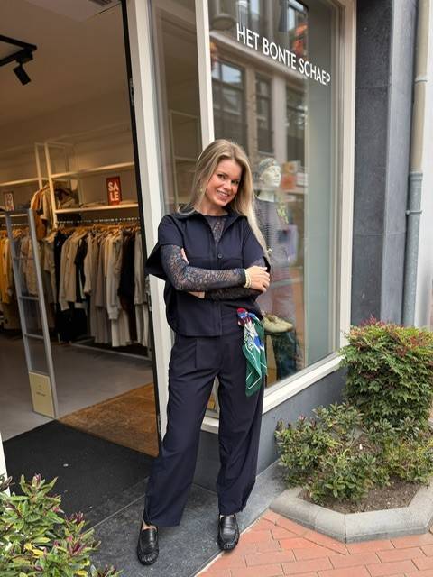 Colombia trouser marine Aimee The Label - Afbeelding 2